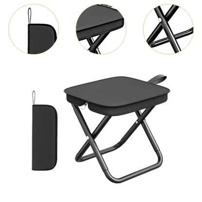 Compact Foldable Outdoor Camping Chair with Metal Legs