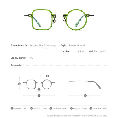 Unique Style Men's Titanium Glasses