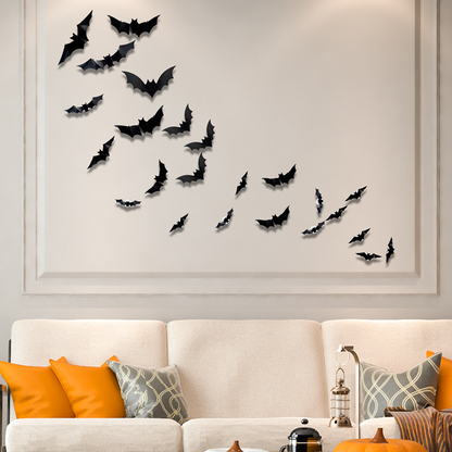 Spooky 3D Bat LED Wall Decoration