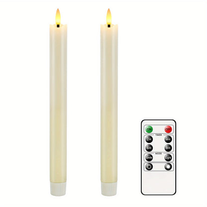 Warm LED Flicker Cone Candles