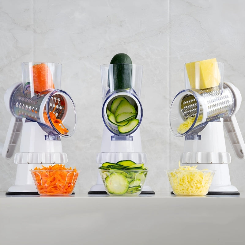Easy Slice Manual Veggie Chopper with 3 Blades