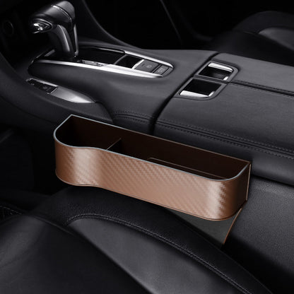 Premium Leather Auto Seat Storage Organizer
