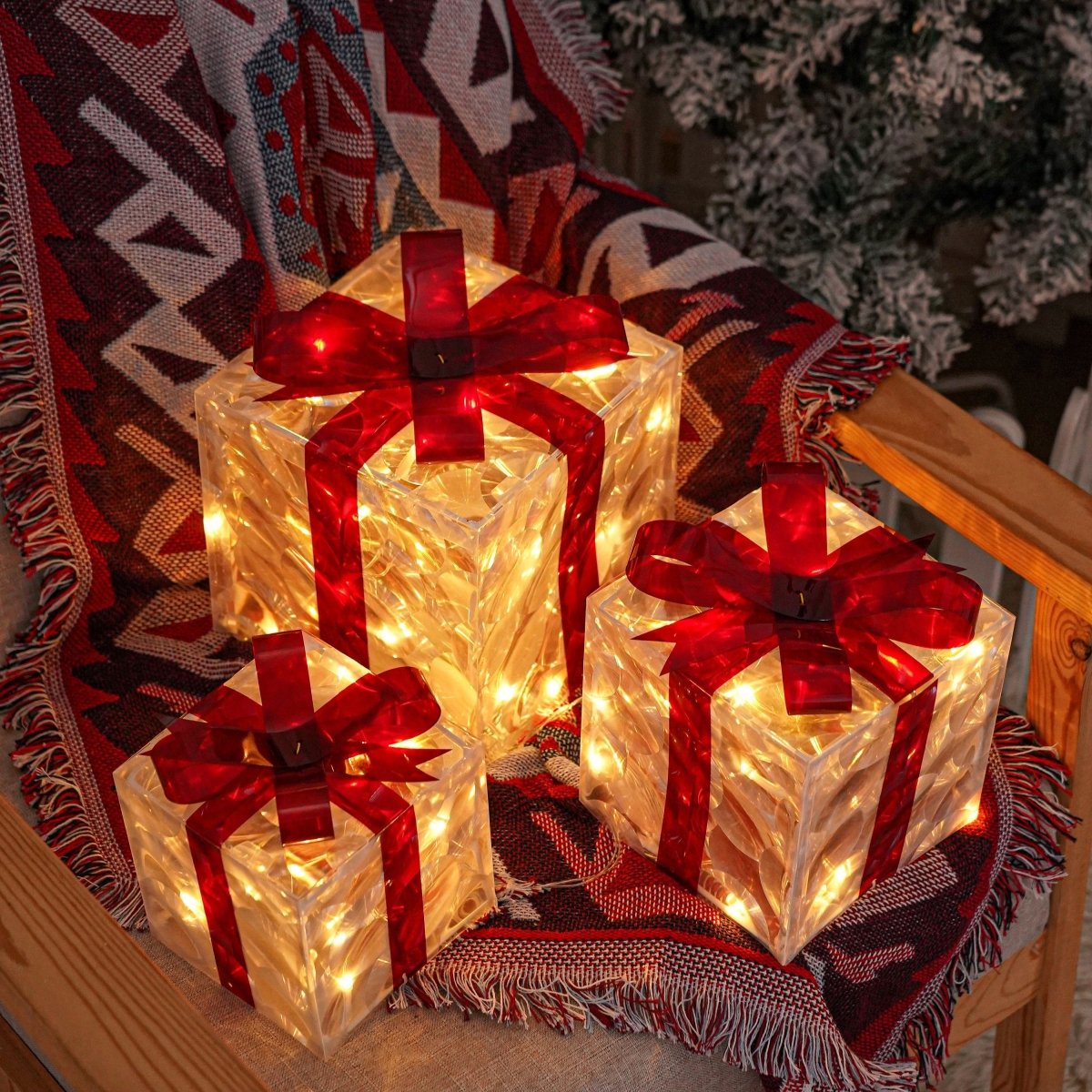 Bright Christmas Gift Boxes Set of 3 - Befez