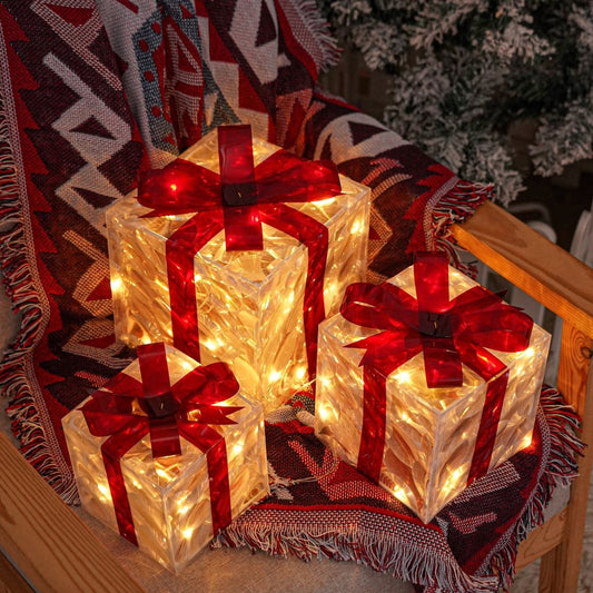 Bright Christmas Gift Boxes Set of 3 - Befez