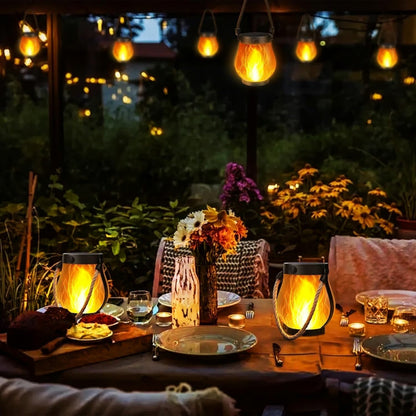 Warm Ambient Flame Table Lamp