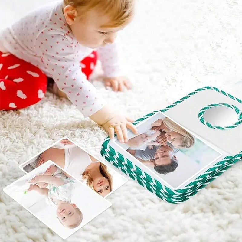 Baby's First Photo Album with Shatterproof Mirror