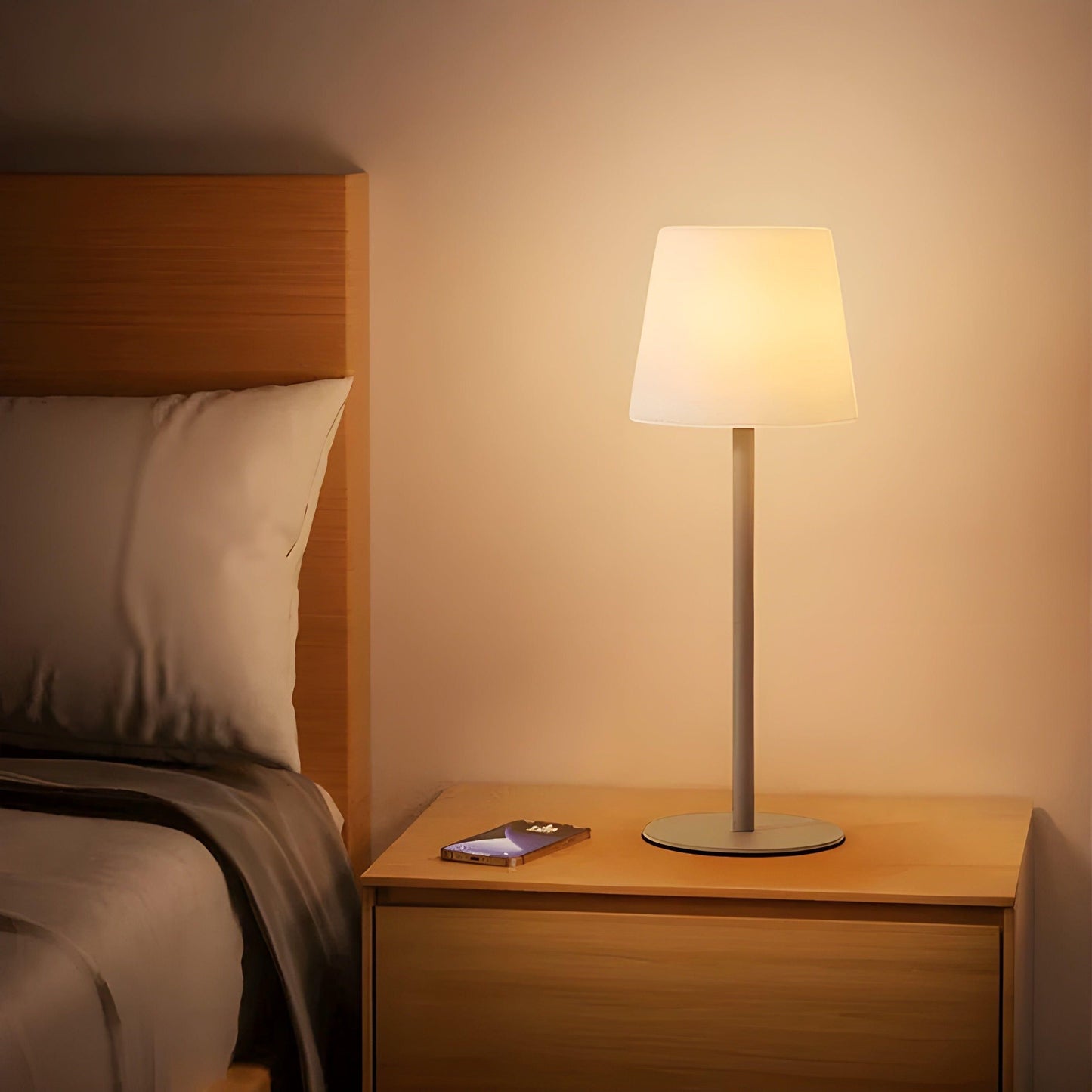 Portable LED Table Lamp with Dimmable Warm Light