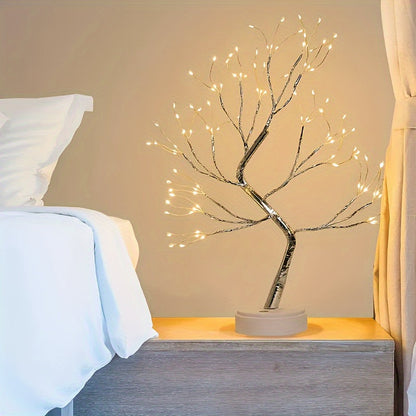 Stylish Mini LED Desk Tree Lamp