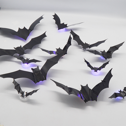 Spooky 3D Bat LED Wall Decoration