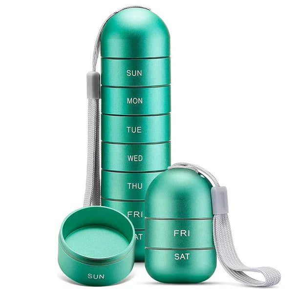 Waterproof Pill Box with 7 Day compartments