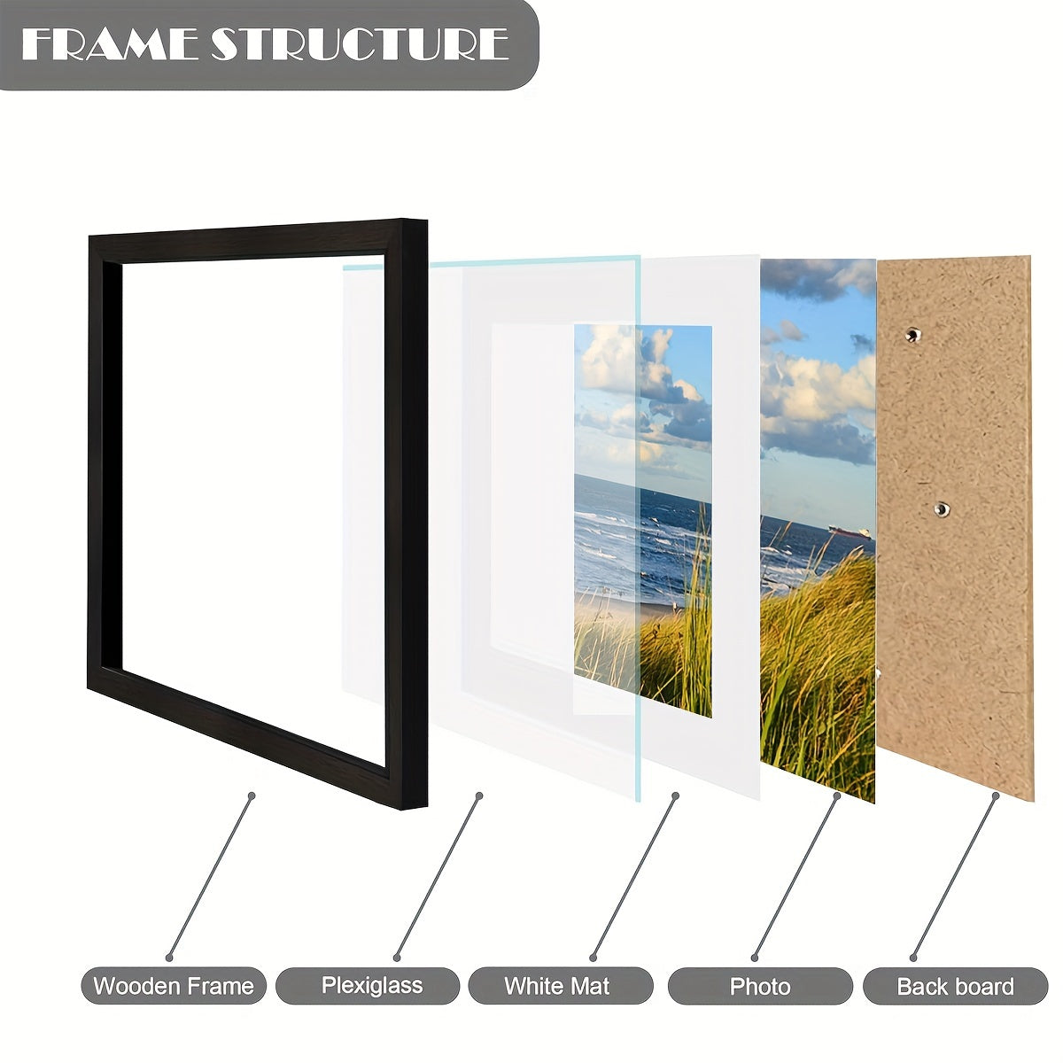 Decorative Wooden Picture Frame Set