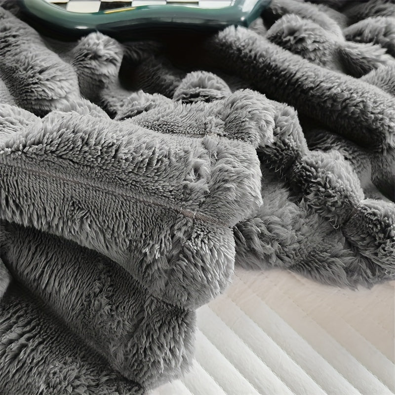 Plush Faux Fur Soft Blanket for Cozy Warmth