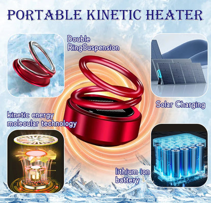 Compact Car Heater Defroster with Solar Charger
