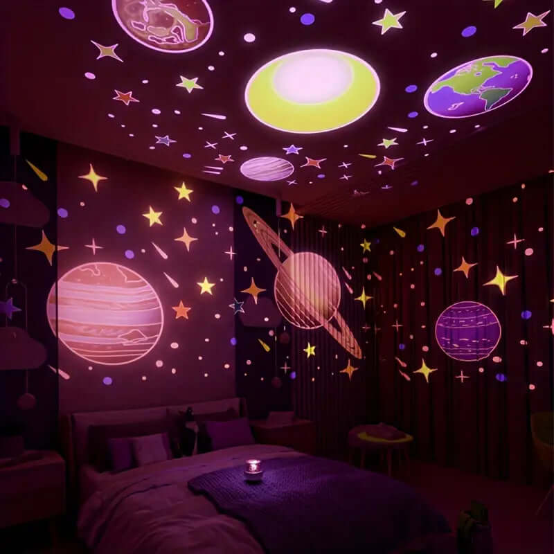 Cosmic Night Sky Projector with Music