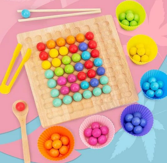 Natural Wood Bead Board Game - Befez