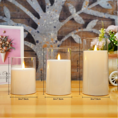 Realistic Flicker LED Candle Set with Remote