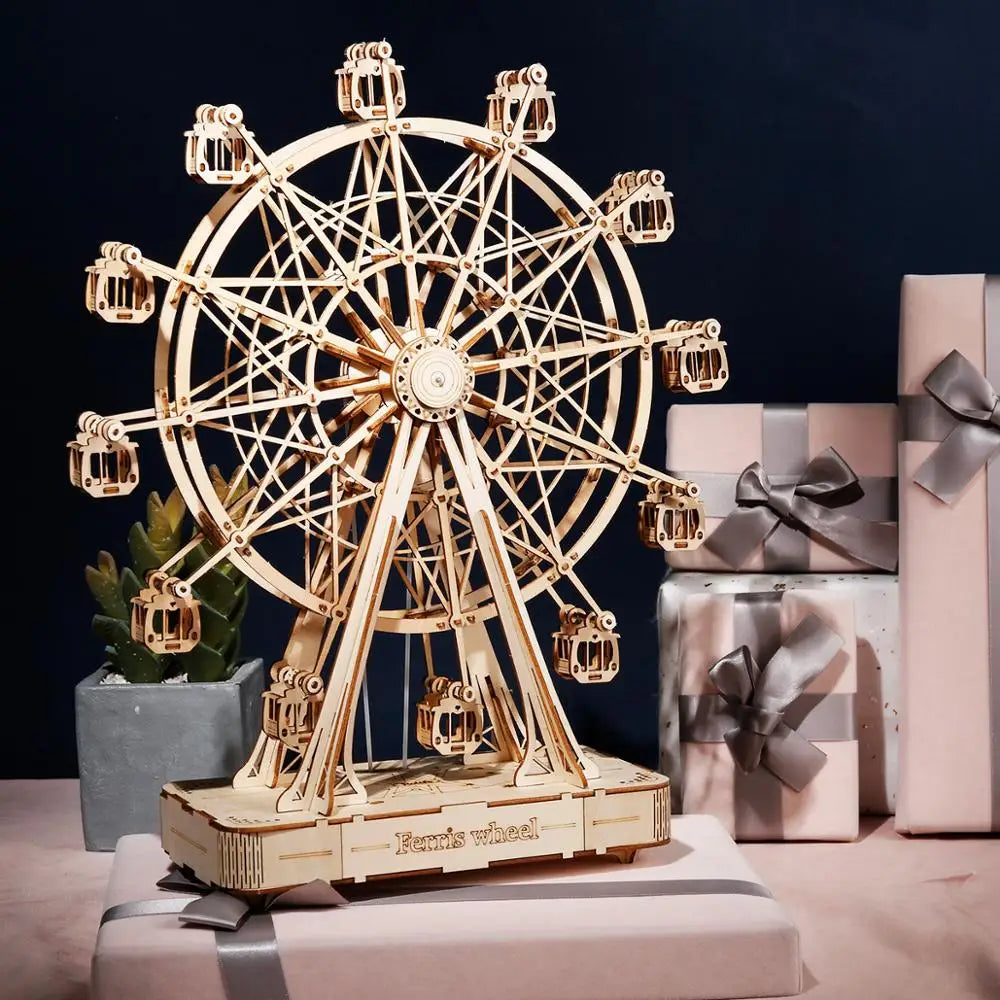 Fun 3D Wooden Ferris Wheel Building Kit - Befez