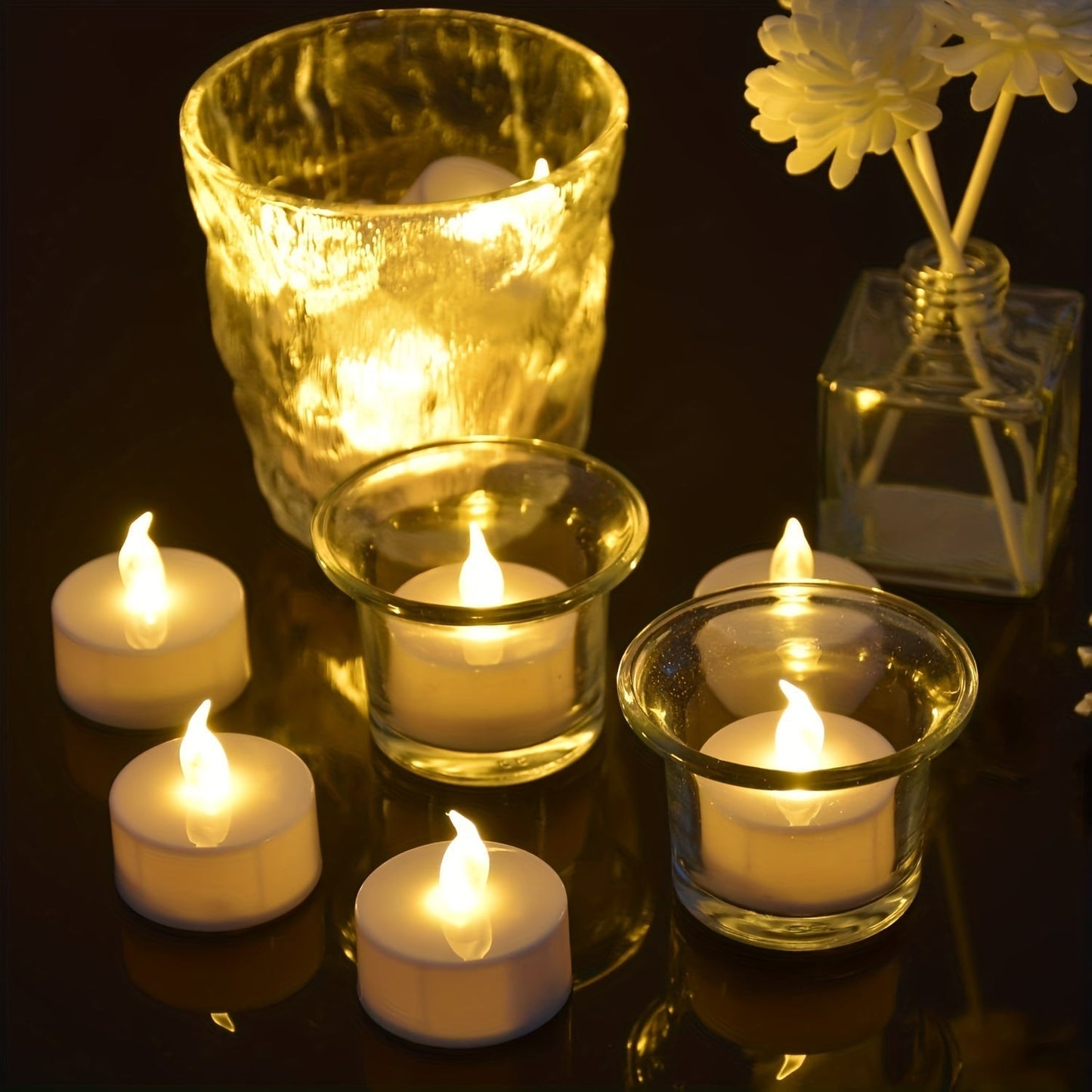 Warm LED Candle Lights