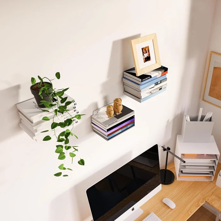 Floating Wall Book Shelf Storage