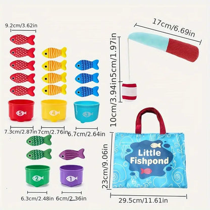 Colorful Soft Fish Playset Toy
