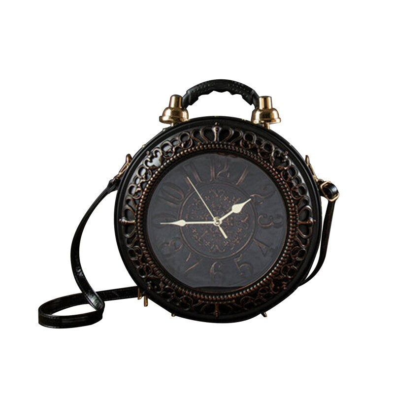 Unique Retro Style Clock Purse Bag