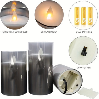 Bright LED Candle Set with Remote