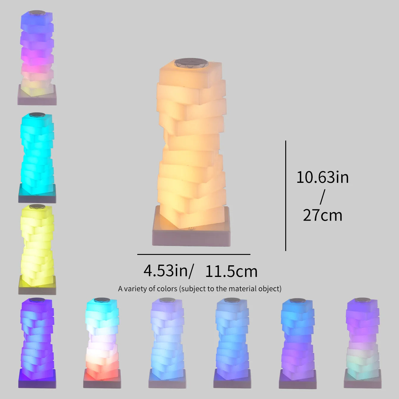 Colorful Dimmable Table Lamp with Touch Sensor