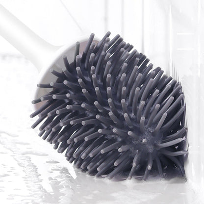 Soft Grip Toilet Brush with Storage Holder