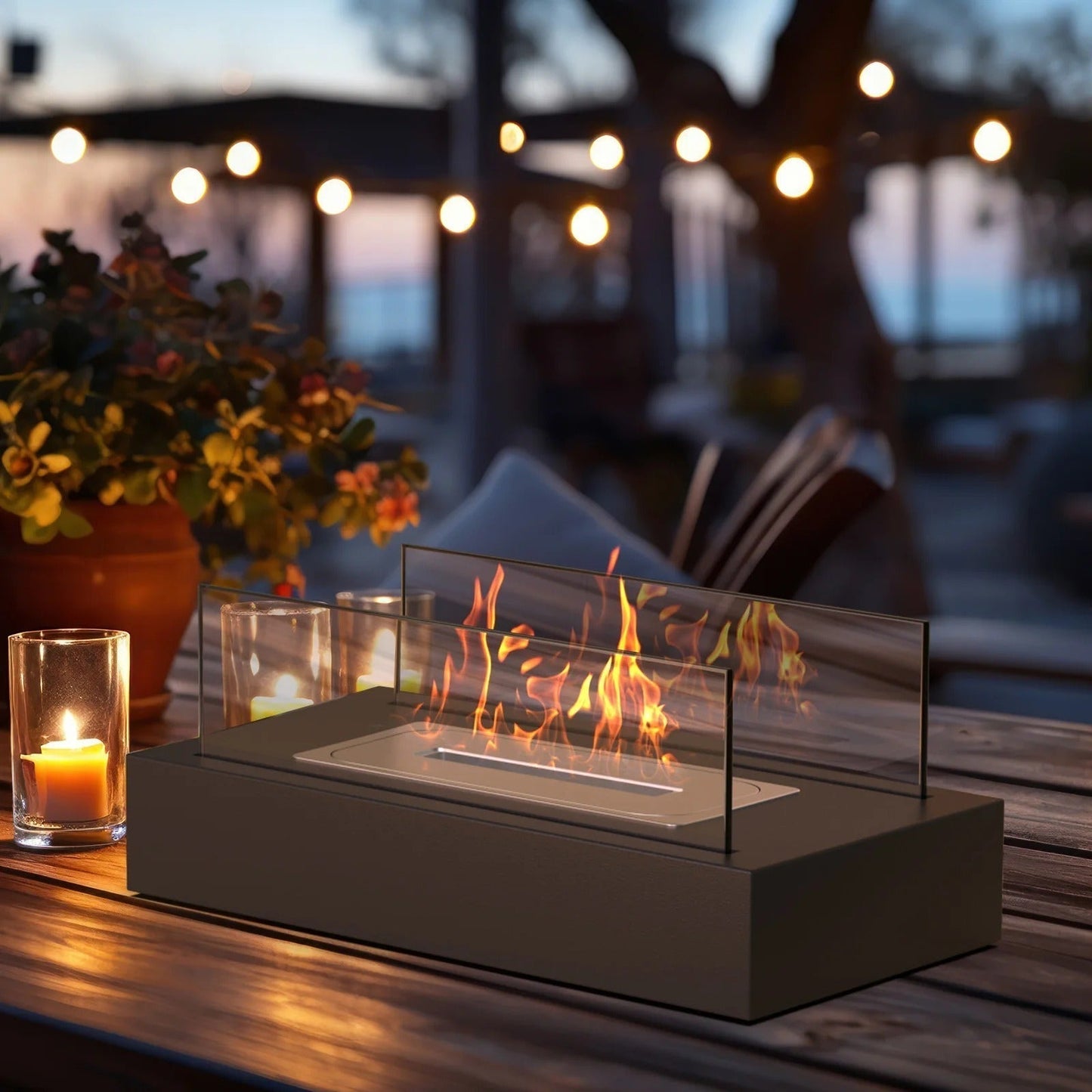 Cozy Electric Tabletop Fire Pit