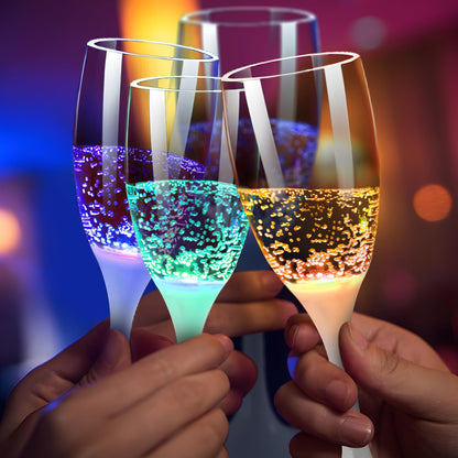 Colorful LED Wine Cups | 6 Color Changing Party Glasses