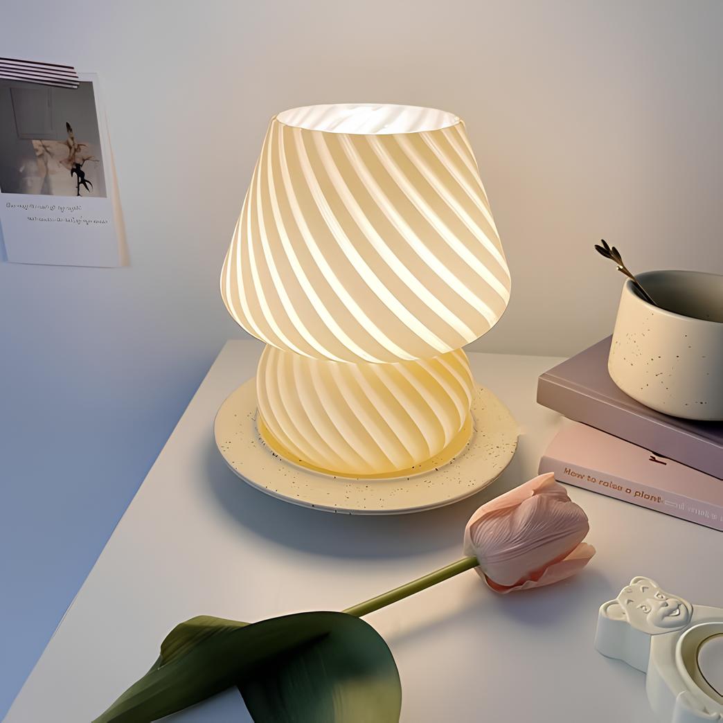 Unique Artisan Glass Table Lamp