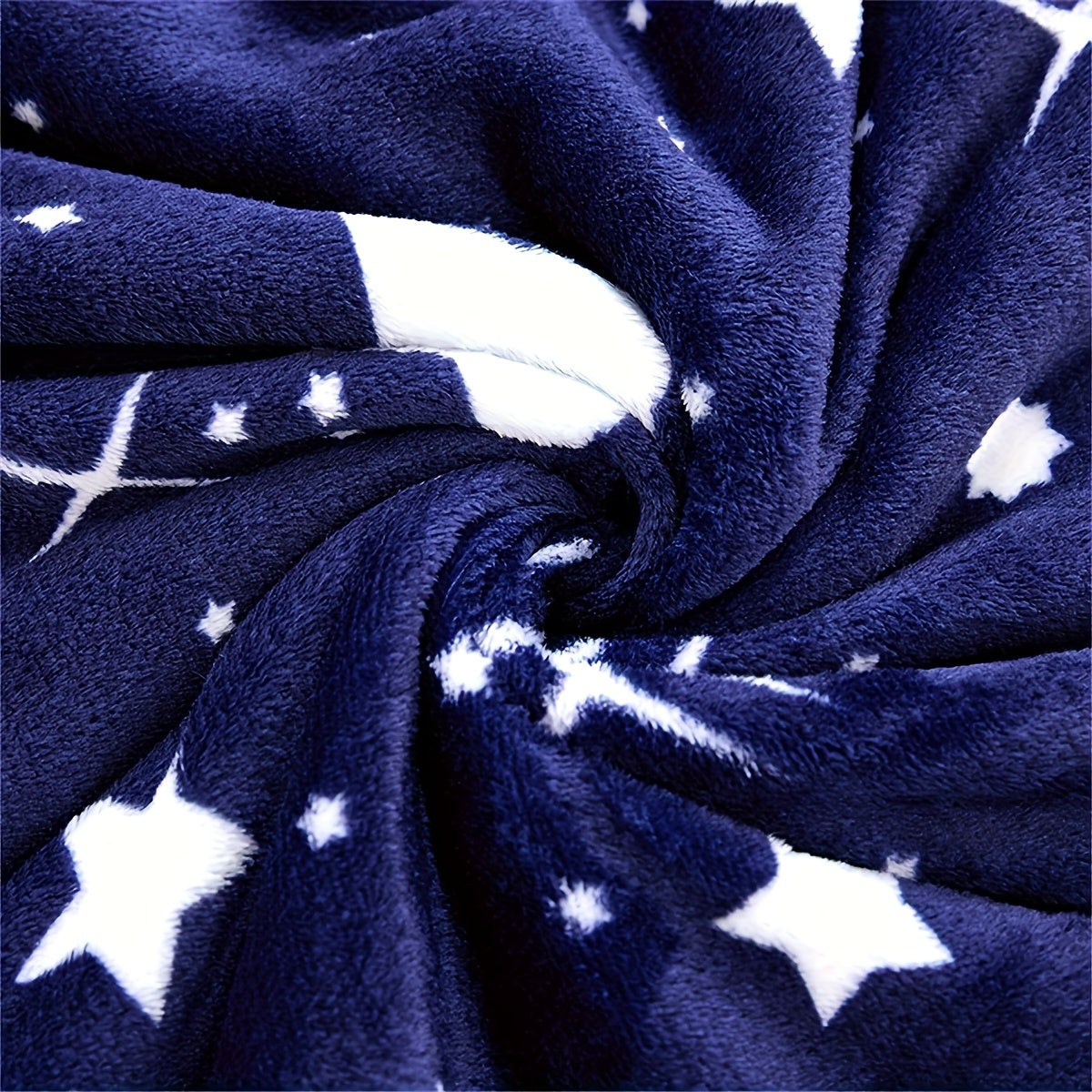 Cozy Fleece Throw Blanket with Galaxy Print