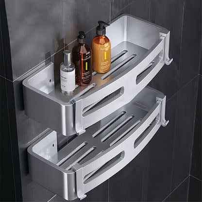 Modern Silver Bathroom Storage Caddy