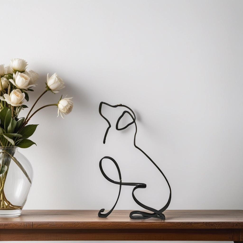 Unique Dog Figurines - Modern Pet Decor