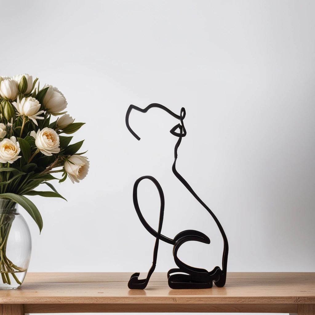Unique Dog Figurines - Modern Pet Decor