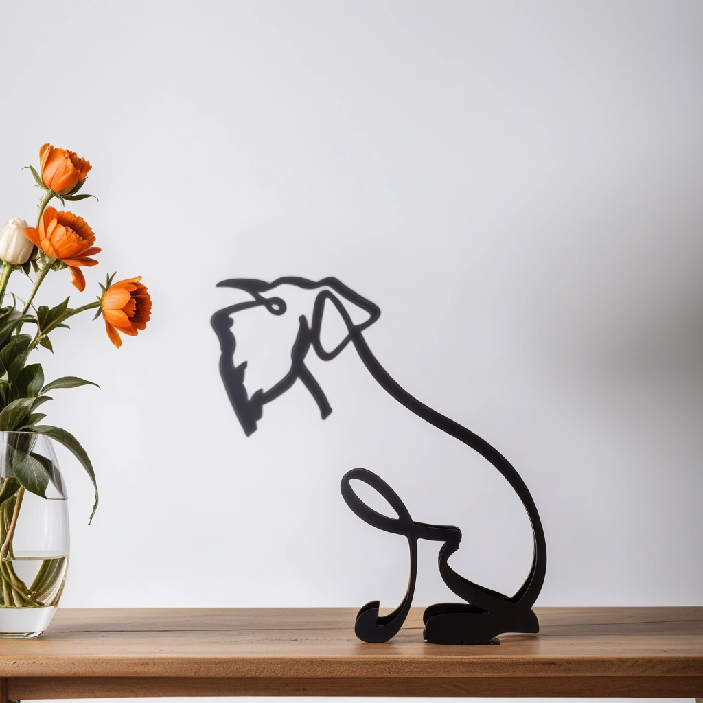 Unique Dog Figurines - Modern Pet Decor