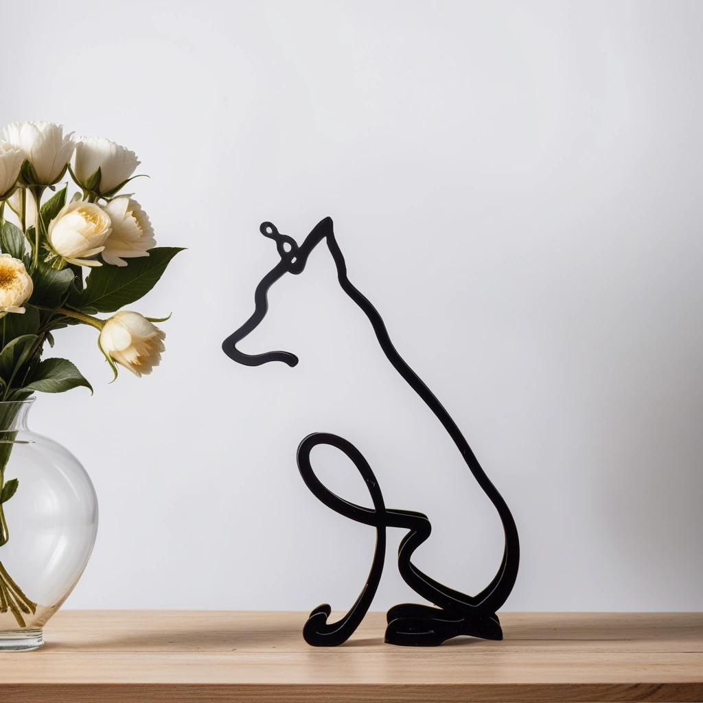Unique Dog Figurines - Modern Pet Decor