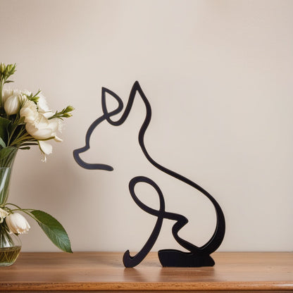 Unique Dog Figurines - Modern Pet Decor