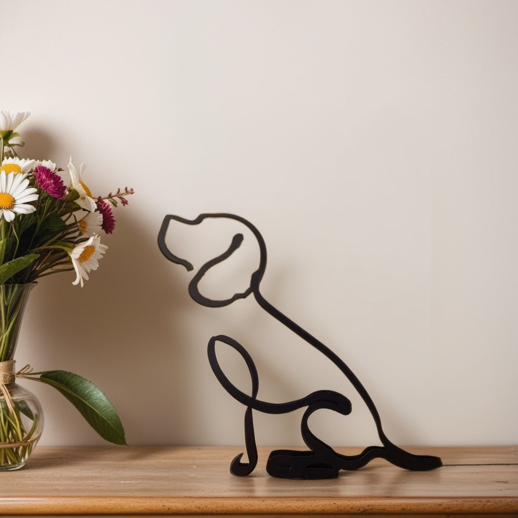 Unique Dog Figurines - Modern Pet Decor