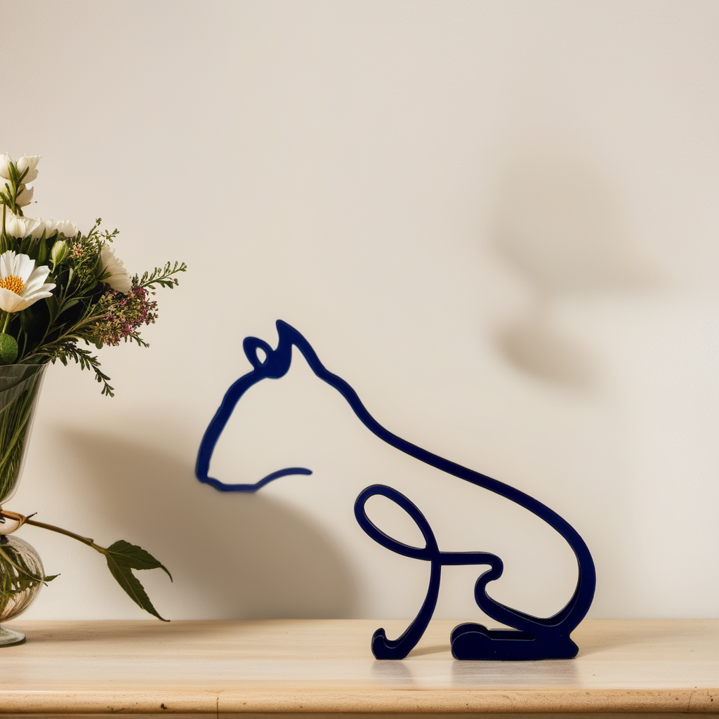 Unique Dog Figurine Decor Modern Art Statue