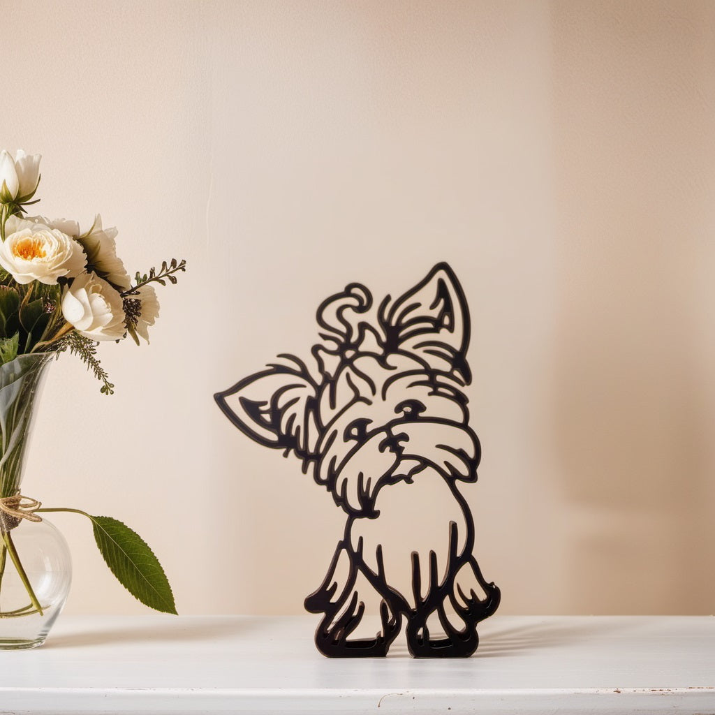 Unique Dog Figurine Decor Modern Art Statue