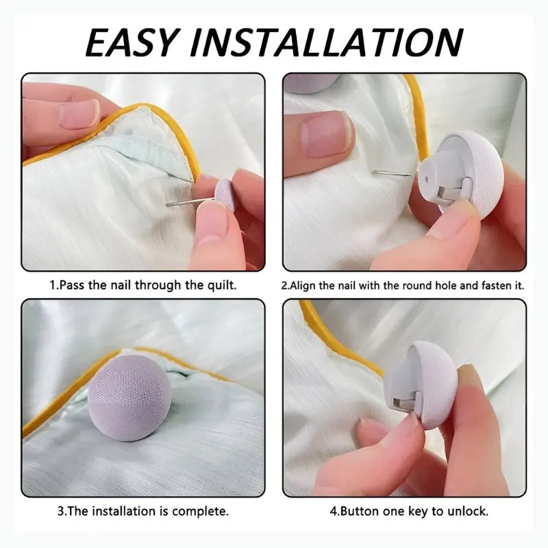 Secure Bed Clips for Comforters Stay in Place