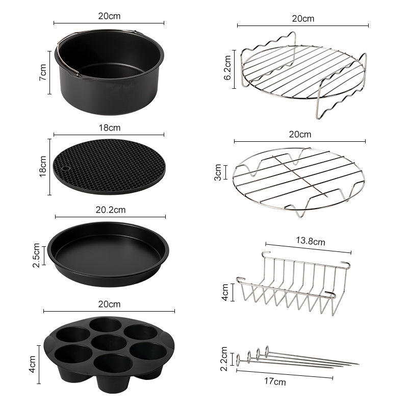 Premium Air Fryer Accessory Kit for Home Cooking
