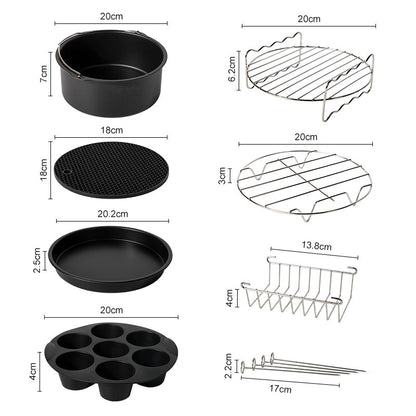 Premium Air Fryer Accessory Kit for Home Cooking