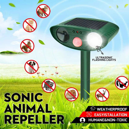 Outdoor Solar Chipmunk Deterrent Device