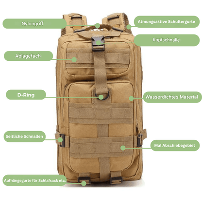 Waterproof 50L Hiking Backpack for Outdoor Travel