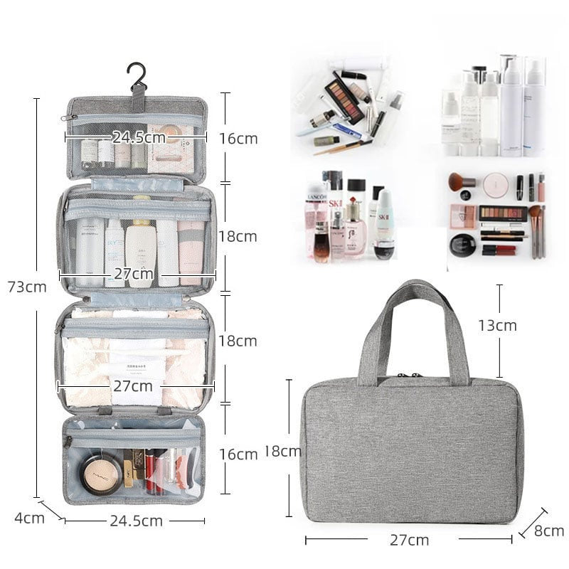 Waterproof Hanging Travel Toiletry Kit Bag