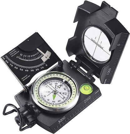 Tactical Compass Waterproof Aluminum Outdoor Navigation Tool
