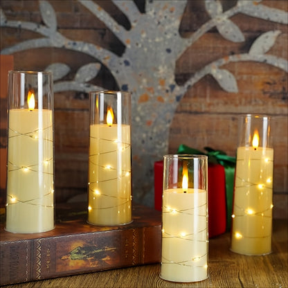 Warm Ambient LED Candle Set with Remote