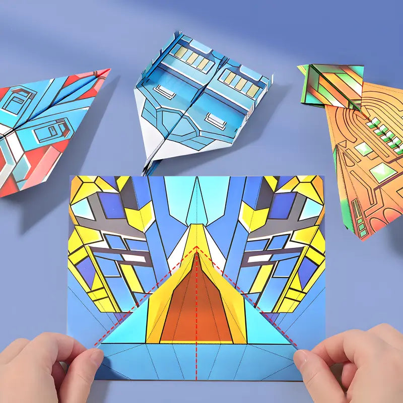 Fun Paper Airplane Kit with Easy Guide